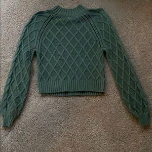 Army Green AE Turtleneck Sweater
